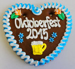 Lebkuchenherzen Oktoberfest 2015, 24 cm